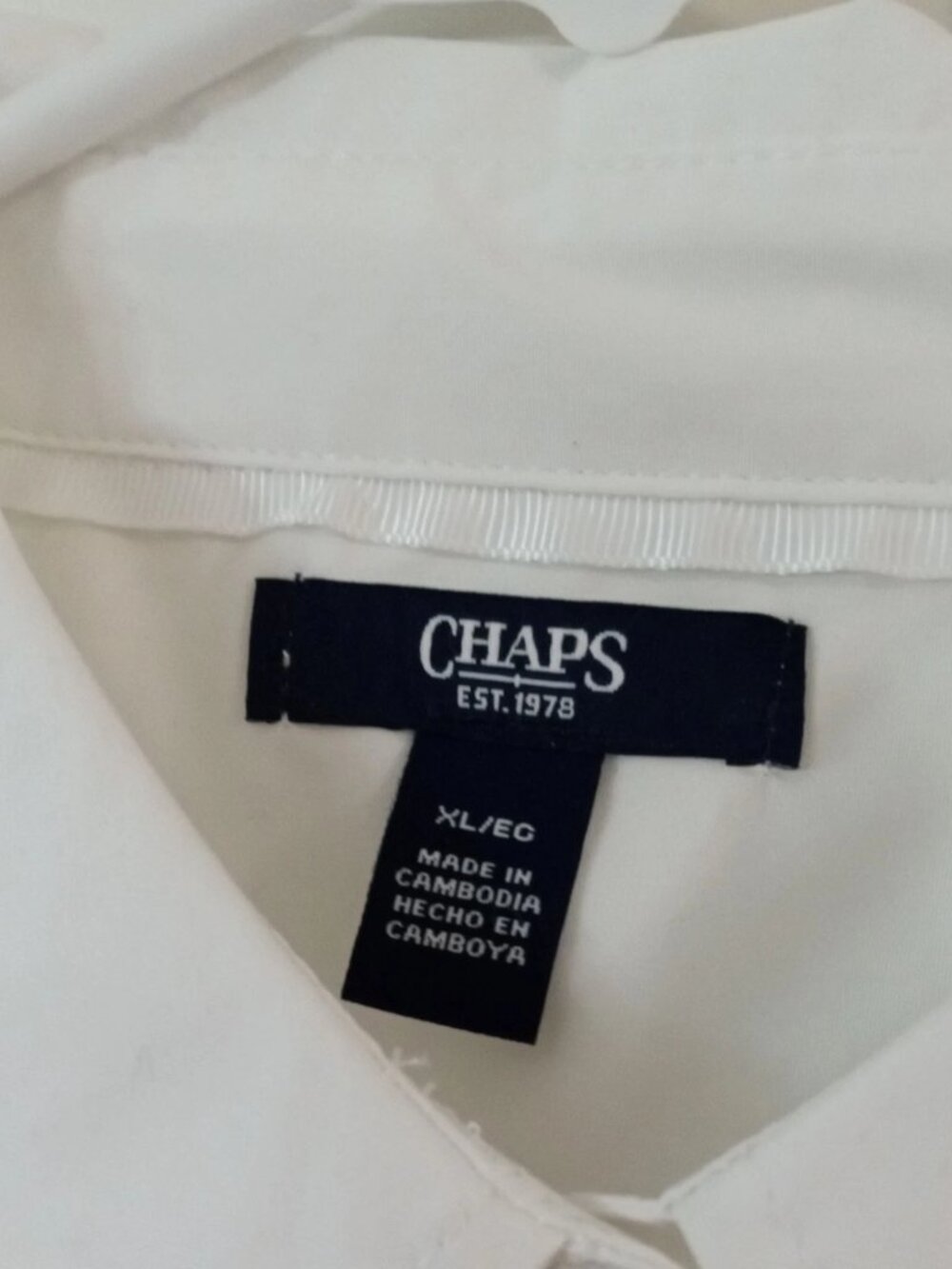 Chaps Women's Button-Up Long Sleeve Blouse Dree Shirt White Size XL NWT - Picture 3 of 7